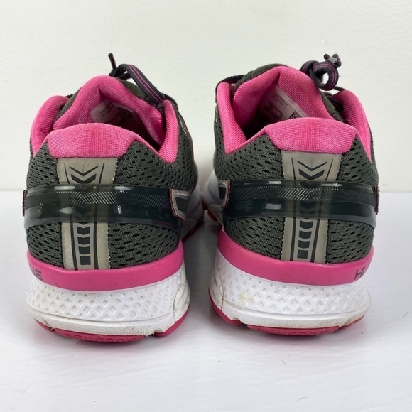 Saucony ISO Fit Hurricane Grey Pink Running Shoes - Picture 6 of 11